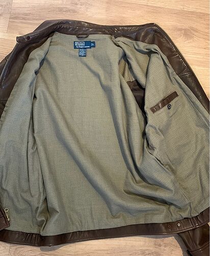Jaqueta couro Ralph Lauren