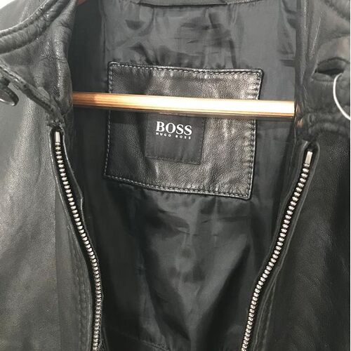 Jaqueta couro Hugo Boss