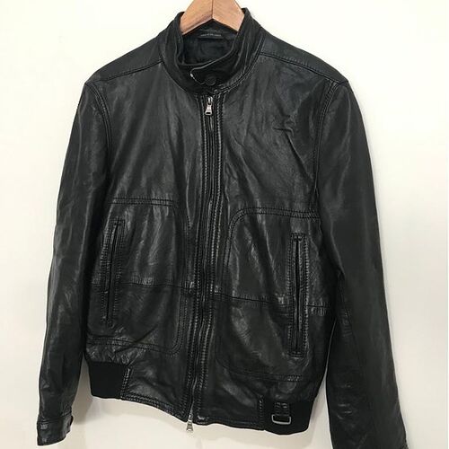 Jaqueta de couro Hugo Boss