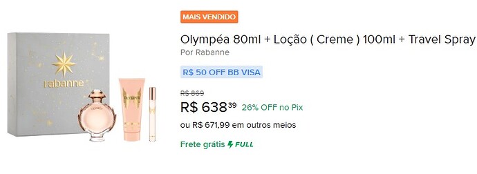 Olympéa 80ml + Loção