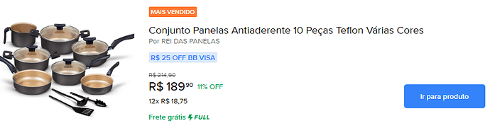 Conjunto Panelas Antiaderente 10 Peças Teflon