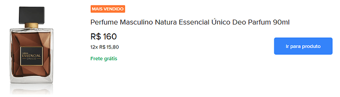 Perfume Masculino Natura Essencial Único Deo Parfum 90ml