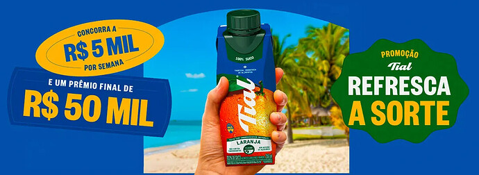 Promoção Tial Refresca a Sorte 2026