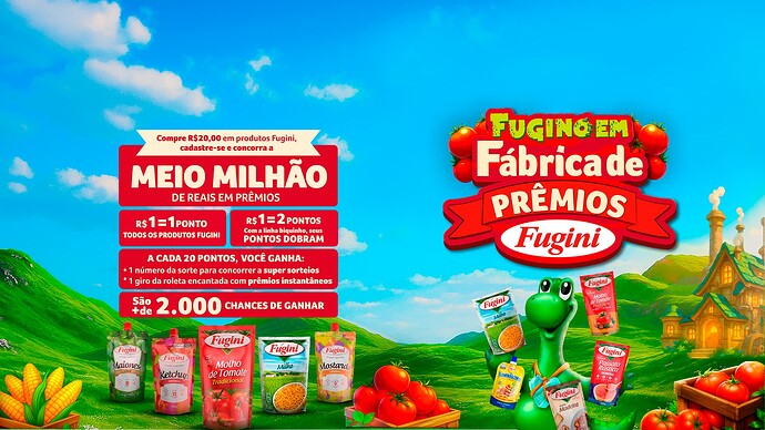 Promoção Fugino em Fábrica de Prêmios Fugini 2025