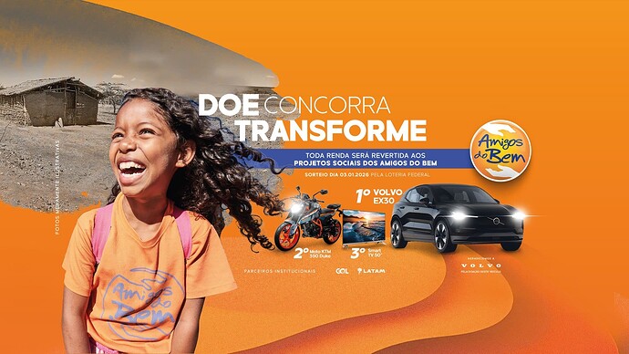 Promoção Doe, Concorra, Transforme - Amigos do Bem