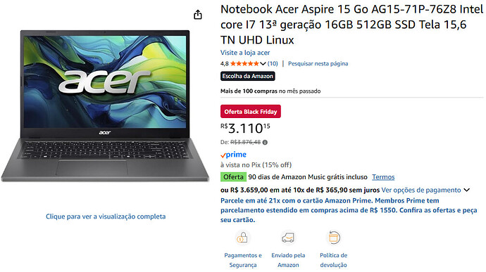 Acer Aspire AG15 71P 76Z8