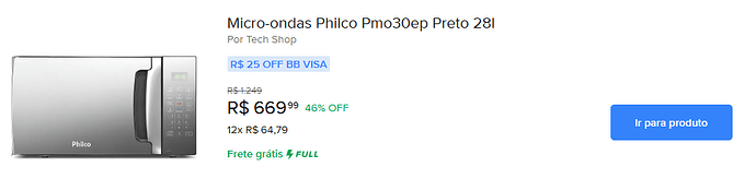 Microondas Philco PMO30EP 28 Litros Preto