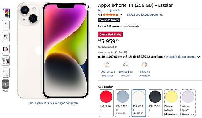Apple iPhone 14 (256 GB) – Estelar