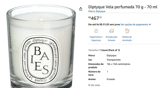 vela Diptyque