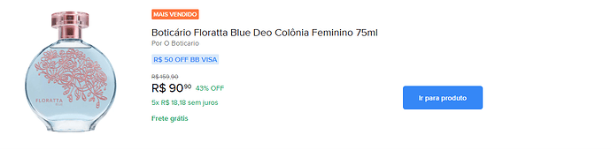 Boticário Floratta Blue Deo Colônia 75ml