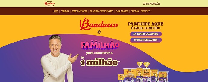 Promoção Bauducco e Familhão 2026
