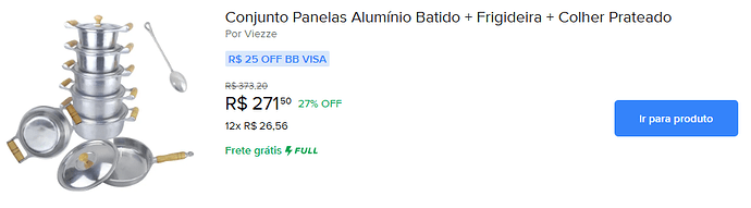 Conjunto Panelas Alumínio Batido + Frigideira + Colher Prateado