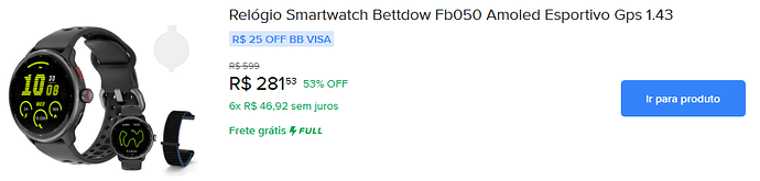 Smartwatch Bettdow FB050