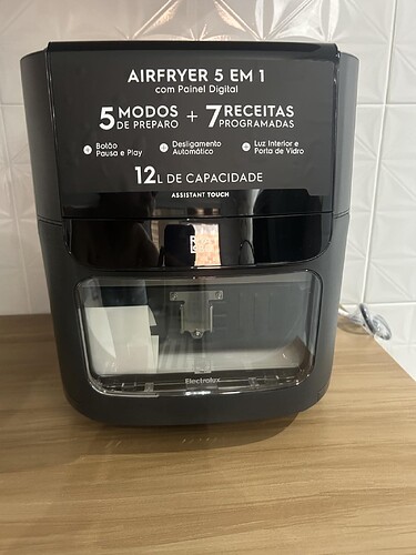 Fritadeira Elétrica Electrolux Oven Digital 12L Air Fryer EAF90 Grafite