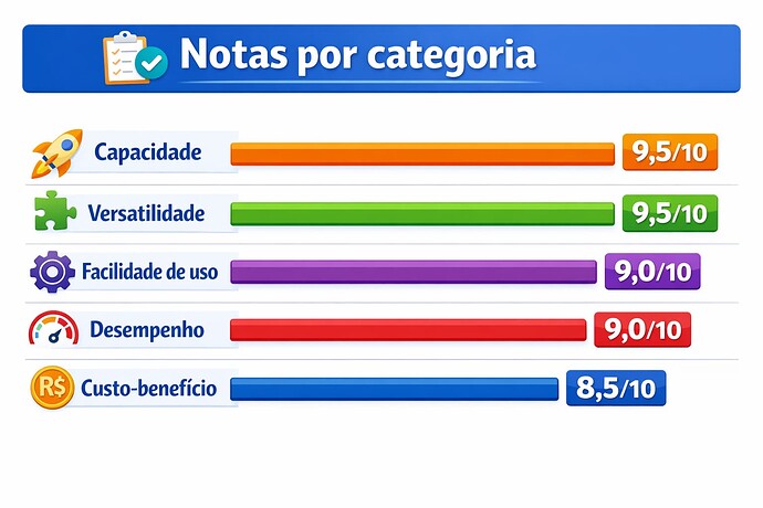 Notas por categoria Fritadeira Elétrica Electrolux Oven Digital 12L Air Fryer EAF90 Grafite