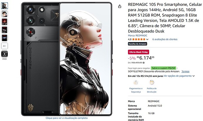 REDMAGIC 10S Pro Smartphone 512GB