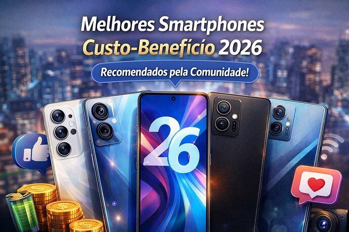 Melhores smartphones custo-benefício