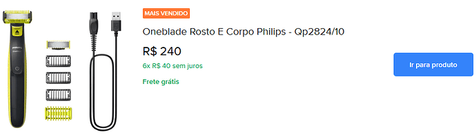 OneBlade Rosto e Corpo Philips QP2824/10