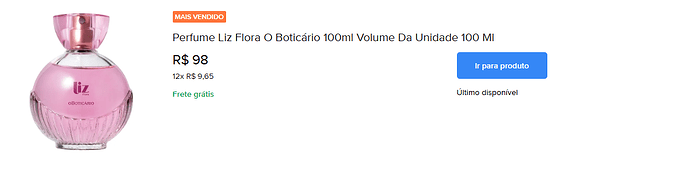 Liz Flora – O Boticário 100ml
