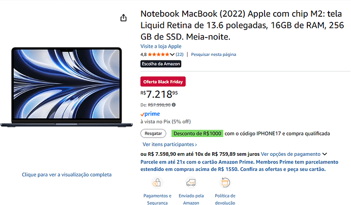 Apple MacBook Air M2