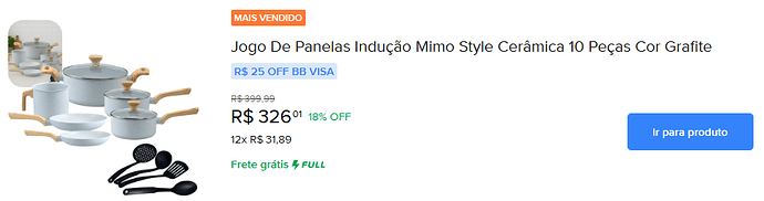 Jogo De Panelas Indução Mimo Style Cerâmica