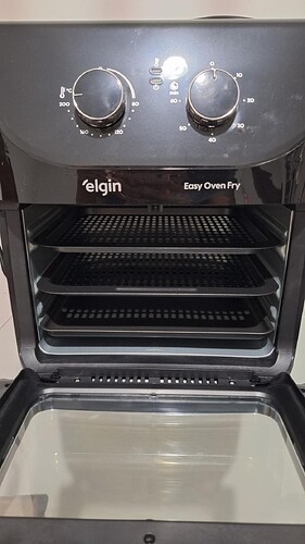 Parte interna da Fritadeira Air Fryer Easy Oven Fry