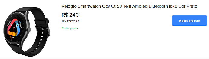 Smartwatch QCY GT S8
