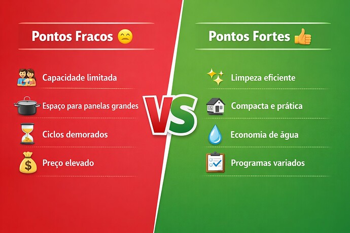 Pontos fracos e fortes Lava Louças 8 Serviços Brastemp 3