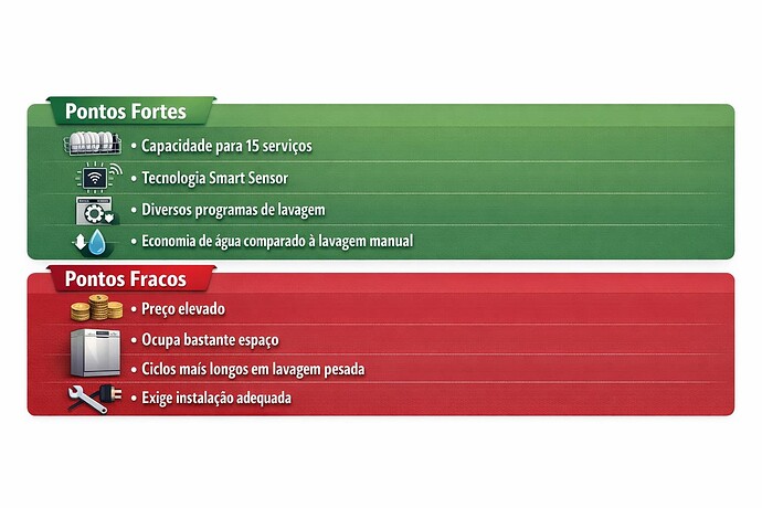 Pontos Fortes X Pontos Fracos da Lava Louças Brastemp 15 Serviços Smart Sensor