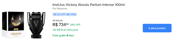 Invictus Victory Absolu Parfum Intense 100ml