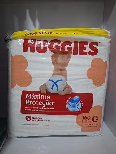 Fralda descartável Huggies