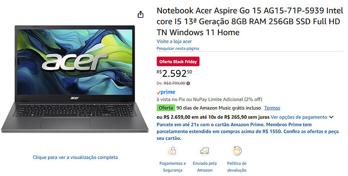 Acer Aspire AG15 71P 5939